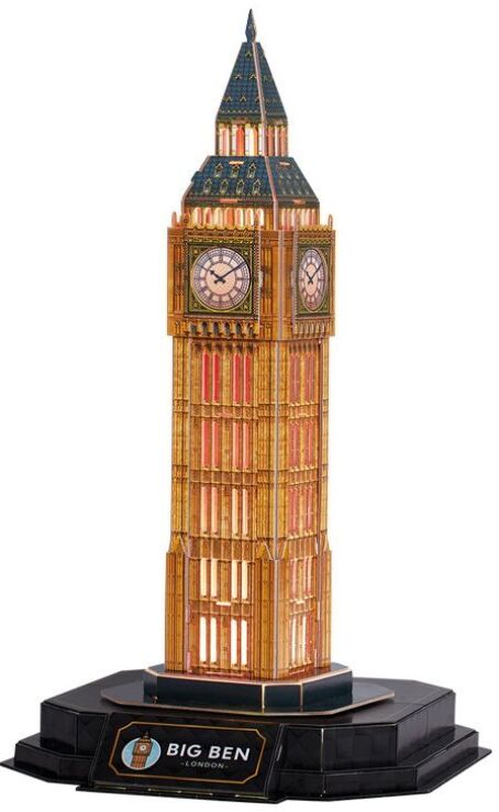 CubicFun Παζλ 3D LED-Big Ben Night Edition 32Τμχ (L537h) (1)