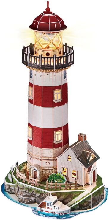 CubicFun Παζλ 3D LED-Lighthouse Night Edition 72Τμχ (L540h) (1)