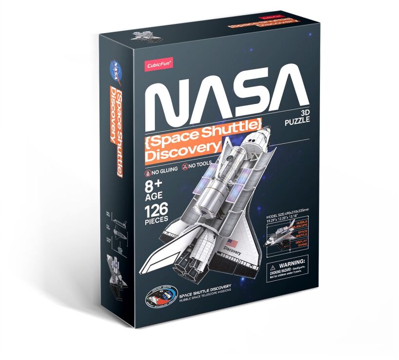 CubicFun Παζλ 3D Nasa-Space Shuttle Discovery 126Τμχ (DS1057h) (0)