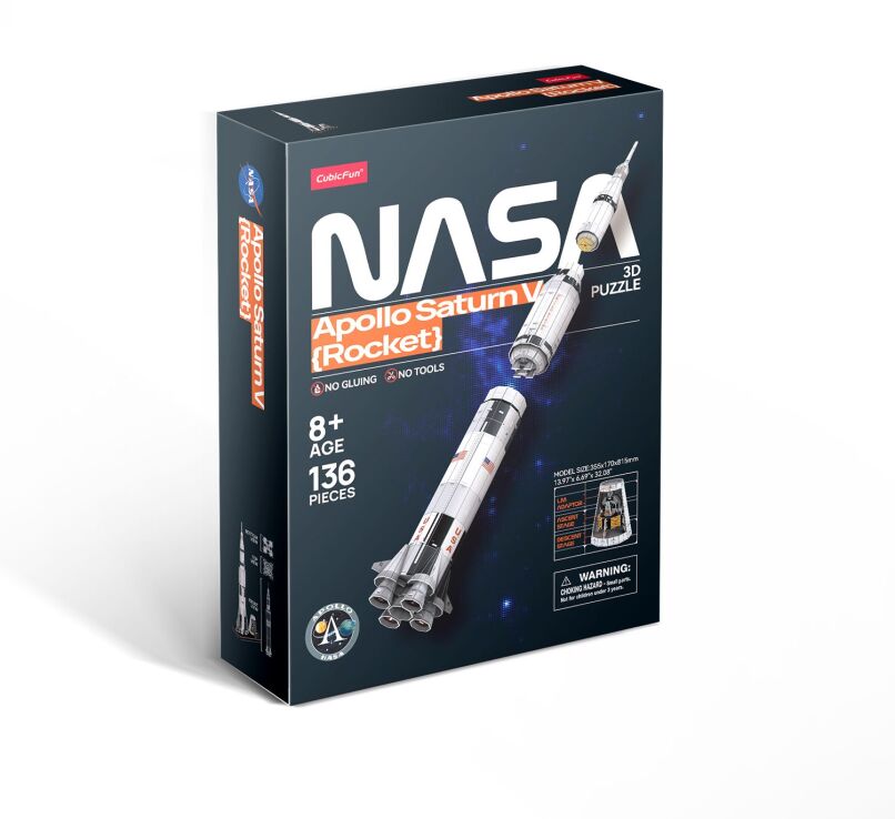 CubicFun Παζλ 3D Nasa-Apollo Saturn V Rocket 136Τμχ (DS1059h) (0)