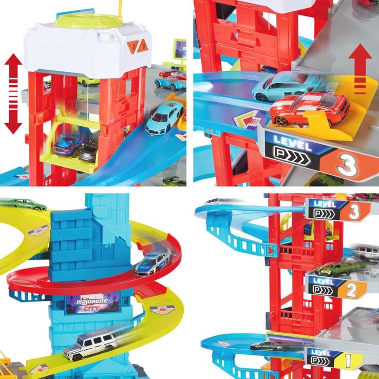 Majorette Γκαράζ Double Track 4 Levels+4 Αυτοκίνητα (8502009002) (3)