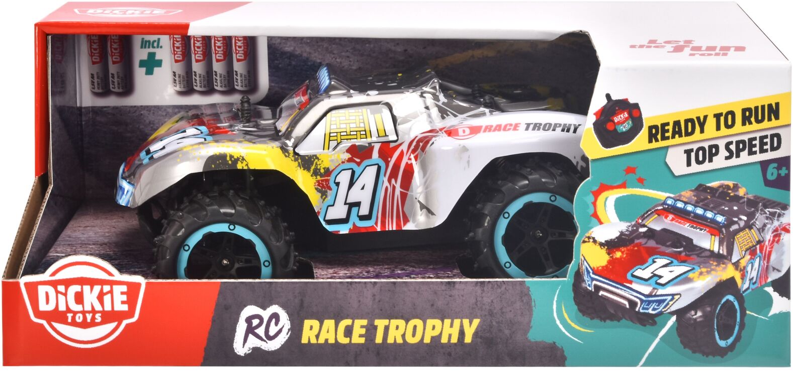Dickie Τηλεκατευθυνόμενο Trophy Race 23cm RTR 1:20 (201105004) (1)