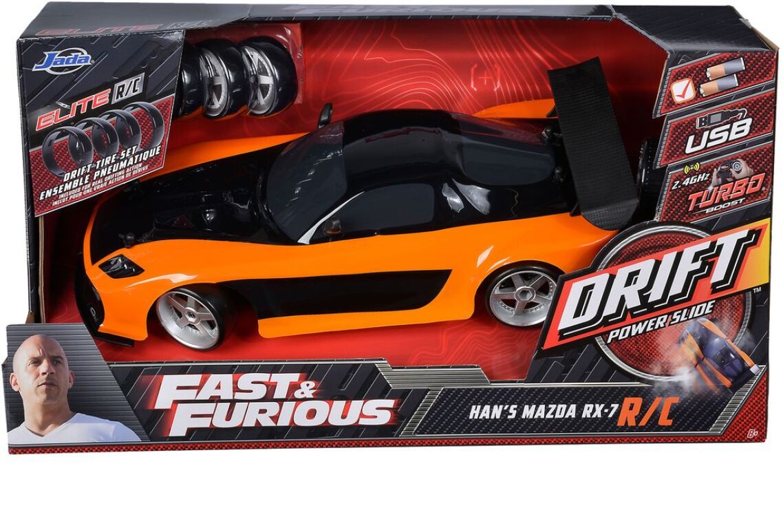 Jada Τηλεκατευθυνόμενο Fast & Furious Drift Mazda RX-7 41cm 1:10 (253209001) (1)