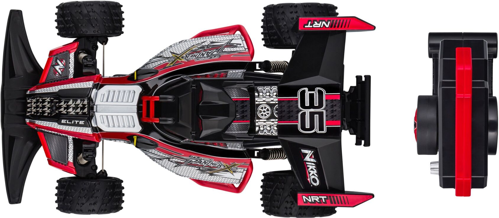 Nikko Τηλεκατευθυνόμενο Turbo Panther X2 Red 2.4GHZ 1:10 (19011) (3)
