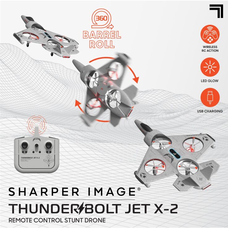 ThreeSixty Τηλεκατευθυνόμενο Drone 2.4G 360° Thunderbolt Jet X-2 (1212010151) (3)