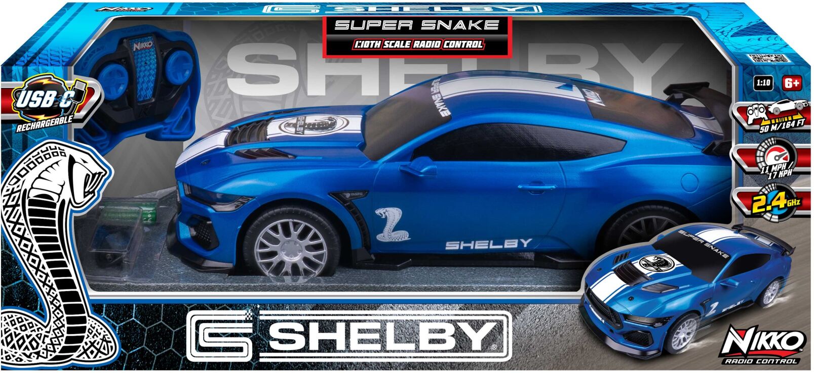 Nikko Τηλεκατευθυνόμενο Shelby With USB 2.4GHZ 1:10 (10760) (1)