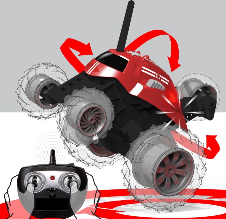 ThreeSixty Τηλεκατευθυνόμενο Όχημα 360° Spinning Thunder Tumbler Red (1212014881) (2)