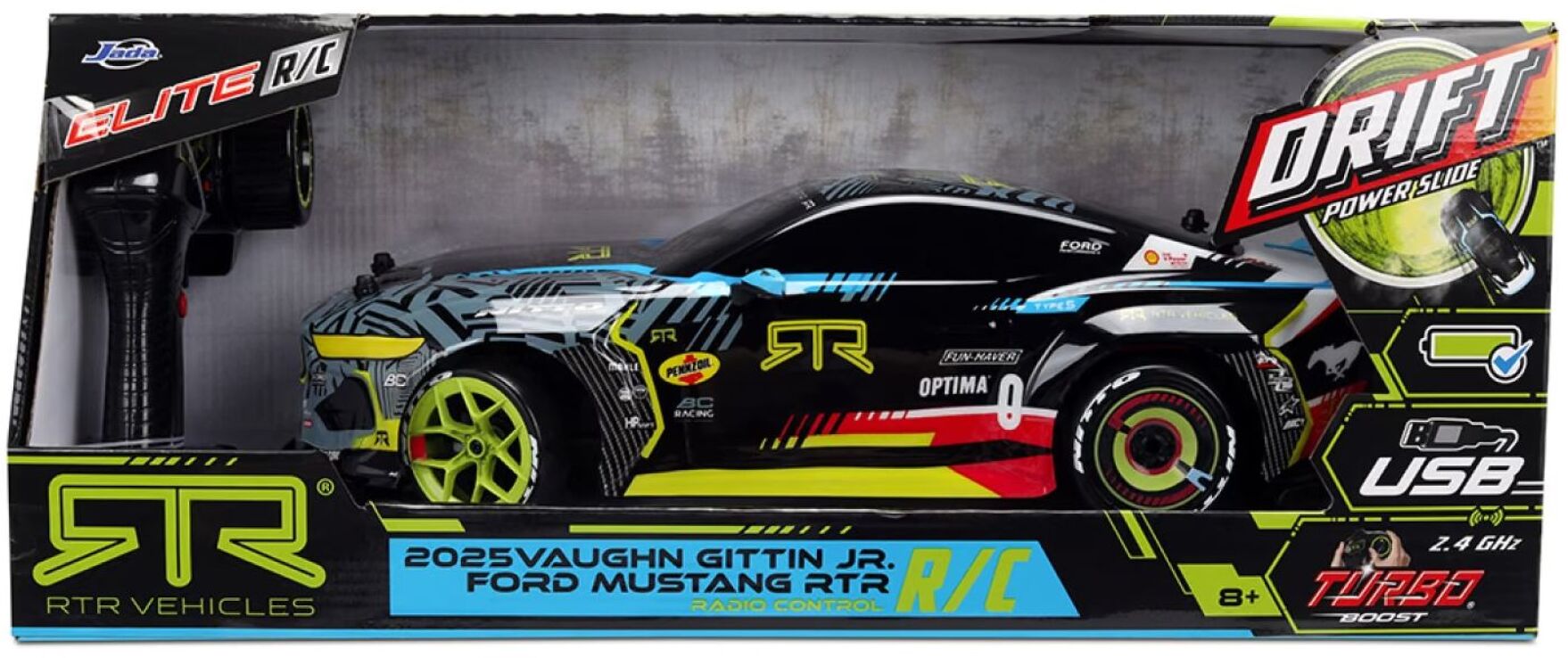 Jada Τηλεκατευθυνόμενο Ford Drift Gittin RTR 1:10 (9337415314) (1)