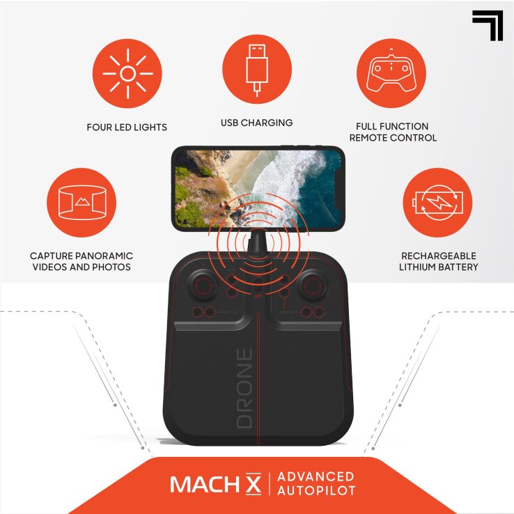 ThreeSixty Τηλεκατευθυνόμενο Drone 2.4G Mach With Camera Streaming (1212016961) (4)