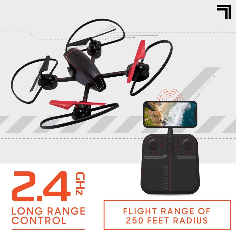 ThreeSixty Τηλεκατευθυνόμενο Drone 2.4G Mach With Camera Streaming (1212016961) (5)