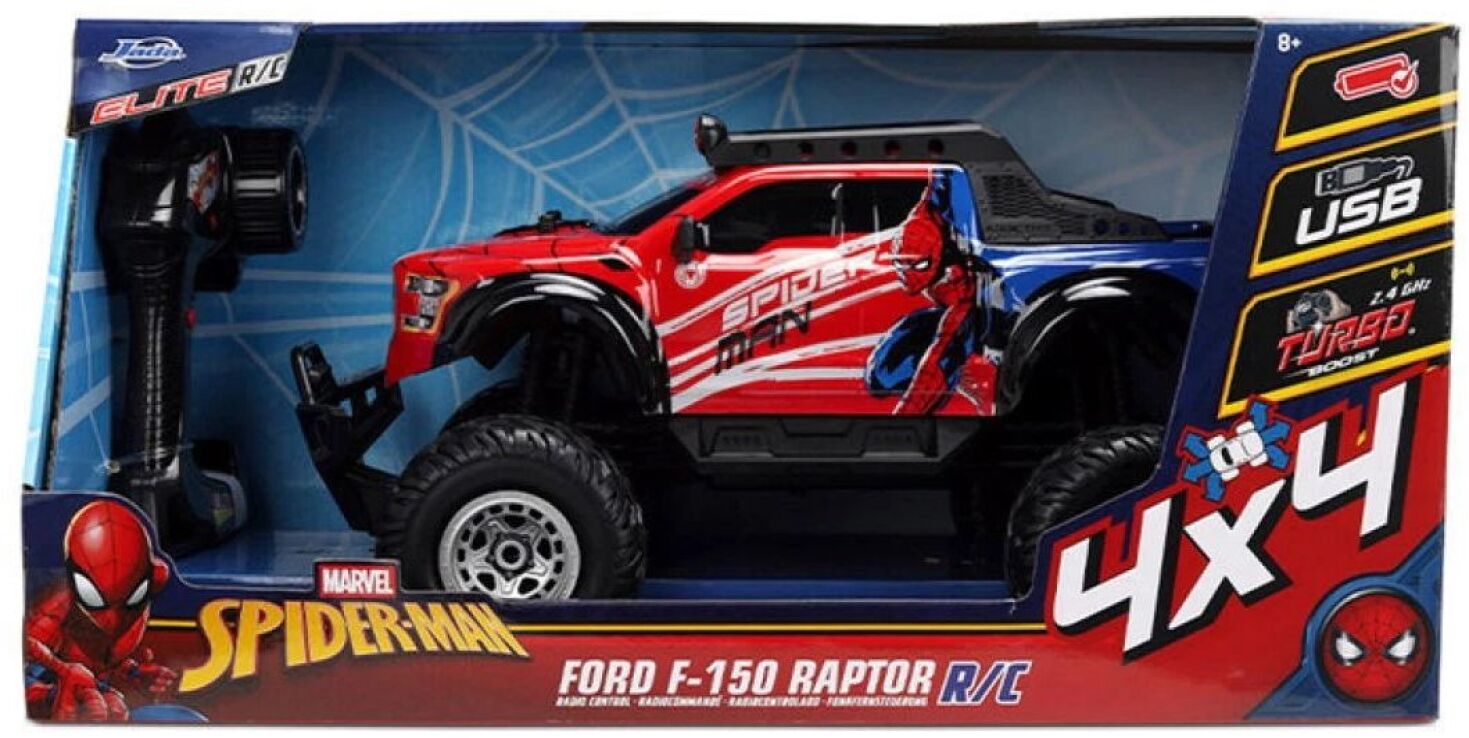 Jada Τηλεκατευθυνόμενο Spiderman Ford F150 Raptor 45cm 1:12 (9336981314) (1)