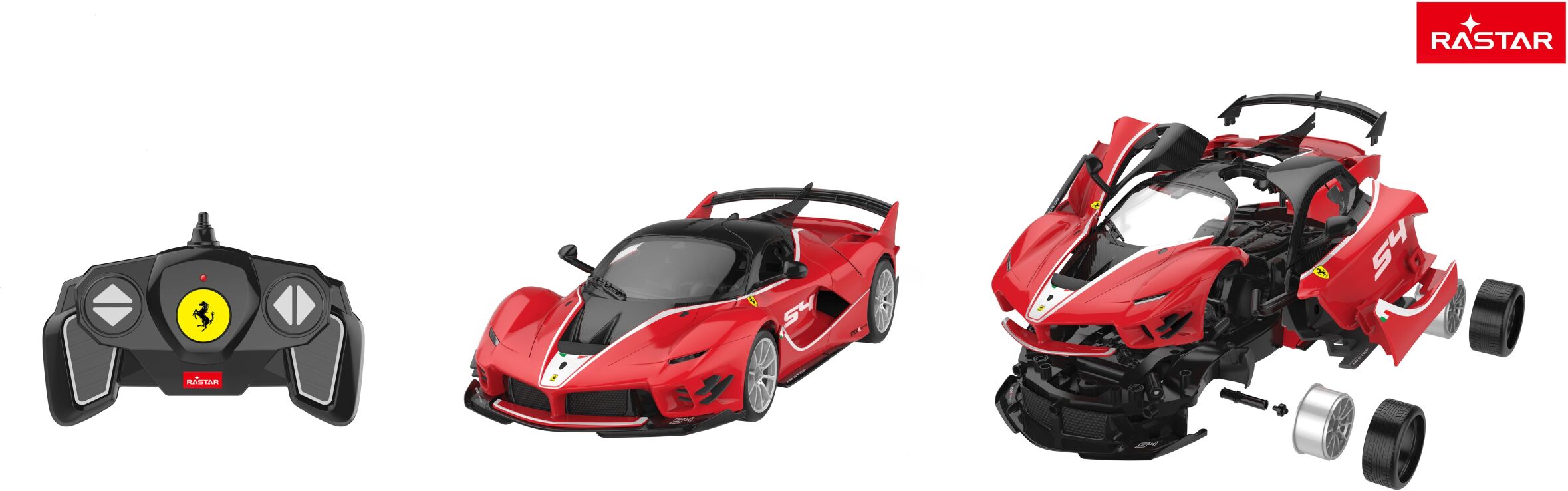 Rastar Τηλεκατευθυνόμενο Diy Kit Ferrari FXX-K Evo 1:18 (96900) (2)