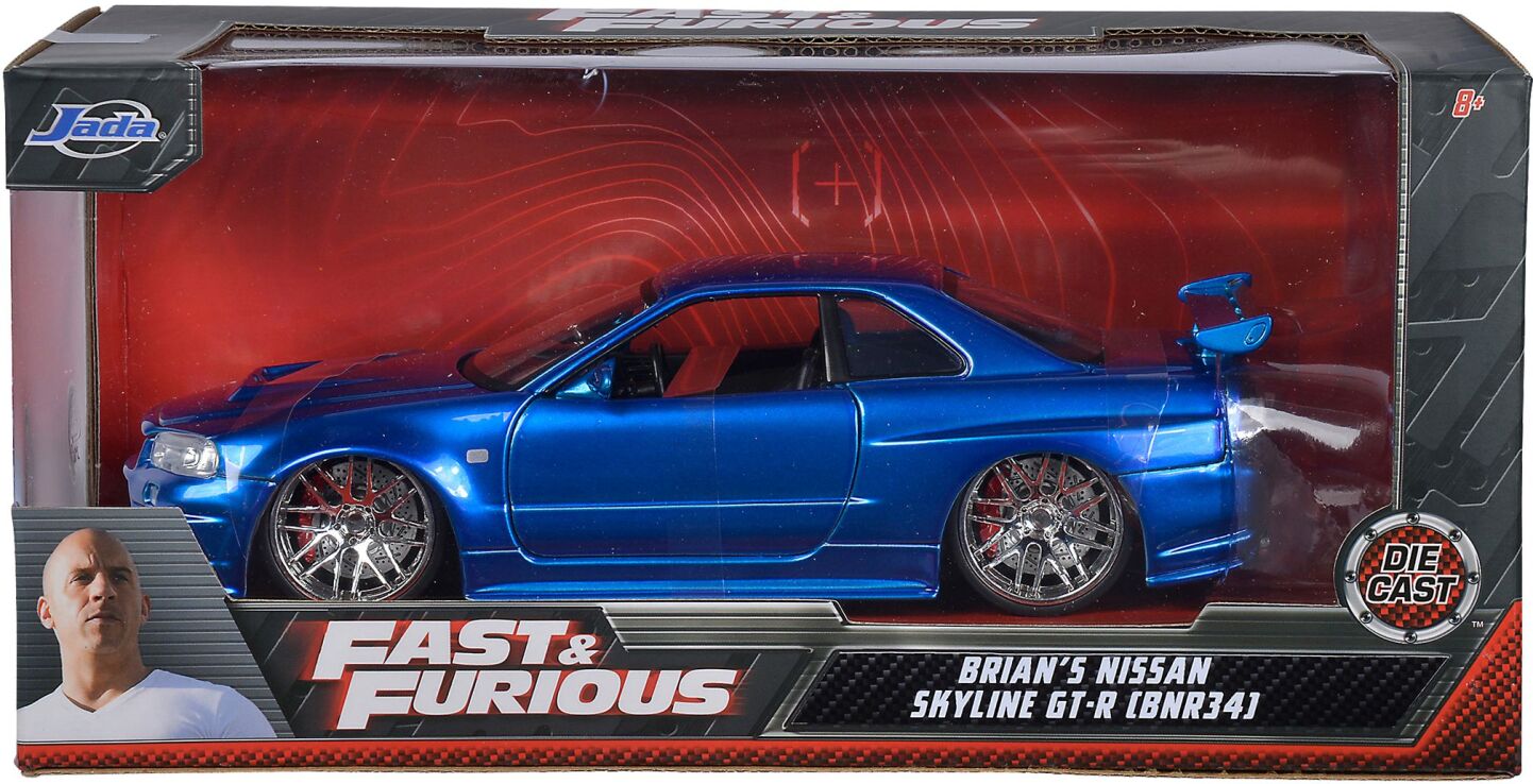 Jada Fast & Furious Όχημα 2002 Nissan Skyline 1:24-03045 (253203045) (1)