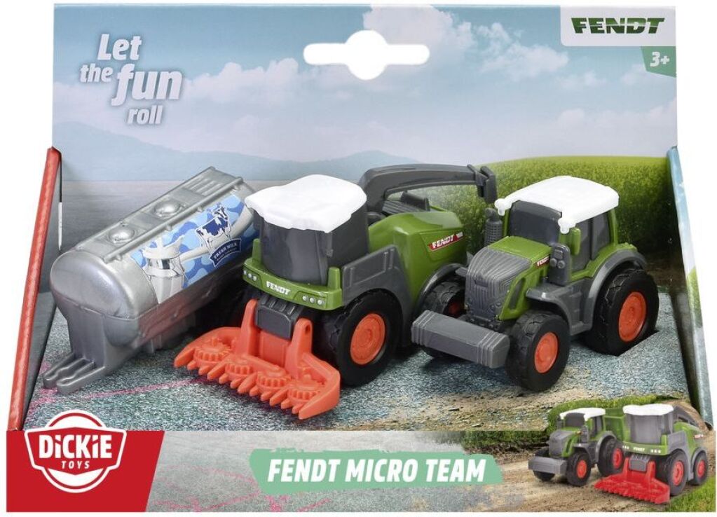 Dickie Freewheel Fendt Team Σετ Οχήματα 9cm-3 Σχέδια (203732001) (2)
