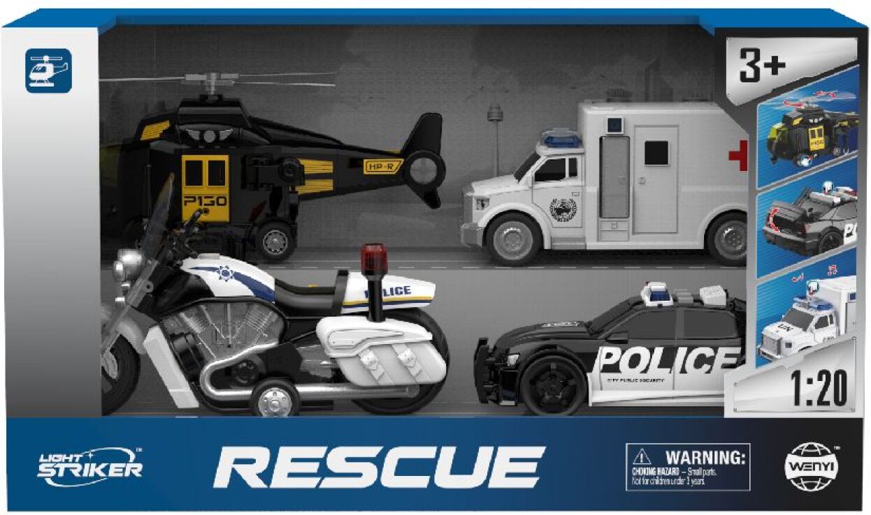 BW F/P Σετ Οχήματα Διάσωσης 4Τμχ (WY500-4) (1)