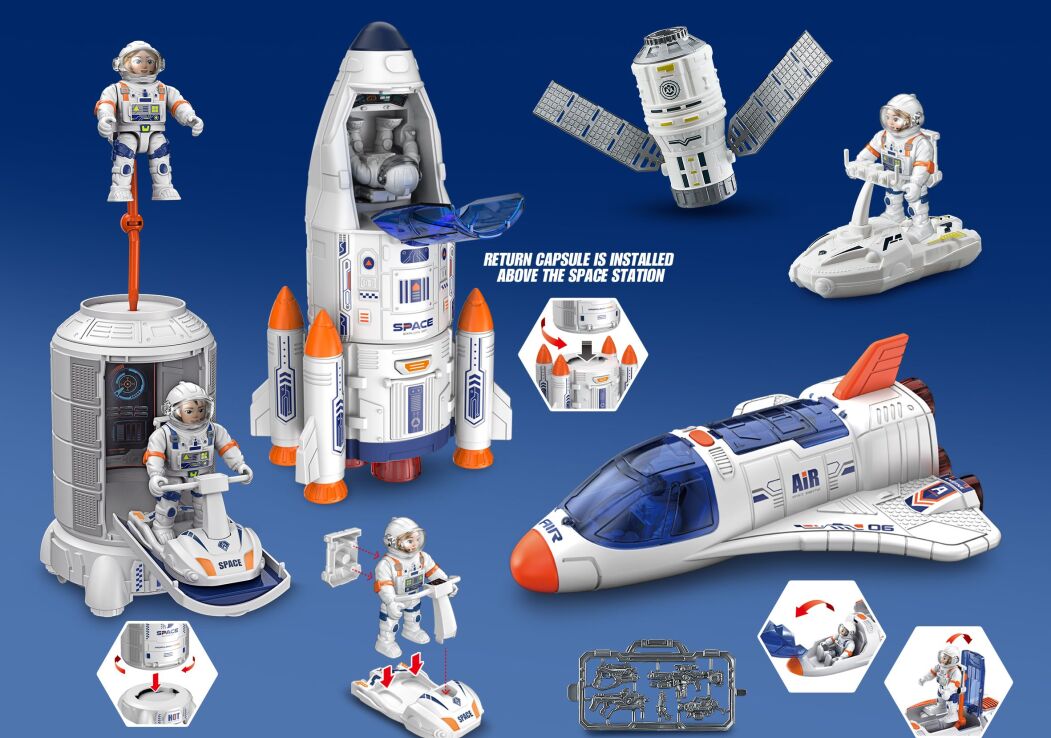 Λαμπάδα BW Σετ Space Διαστημικός Σταθμός Playset (H323-2) (3)