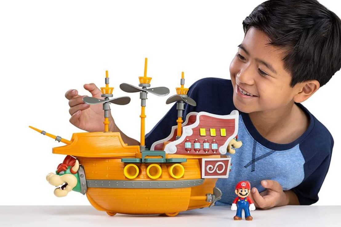 JP Nintendo Φιγούρα 2.5" Super Mario Deluxe Bowser Ship Playset (404294) (5)