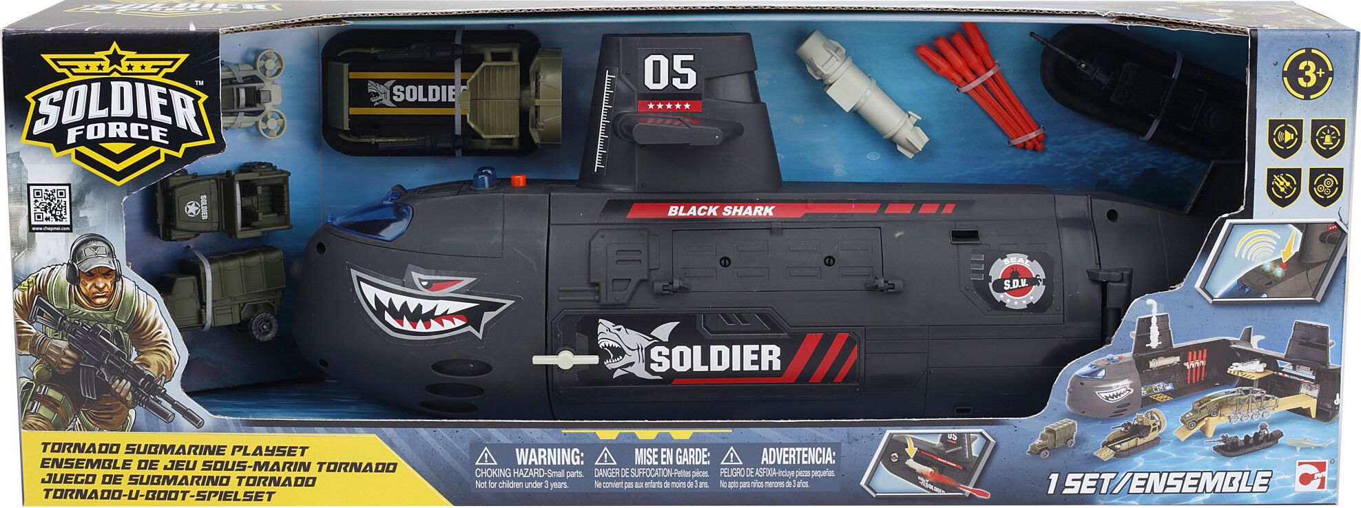 Chap Mei Soldier Force-Υποβρύχιο Tornado Playset (545221) (1)