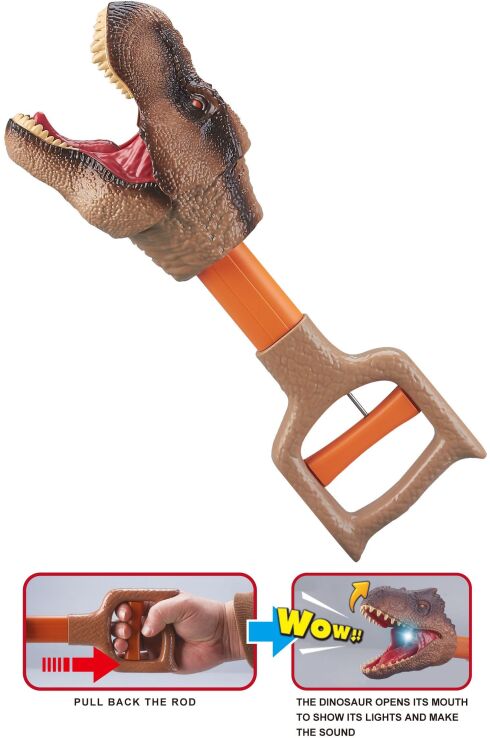 BW Δεινόσαυρος Hand Grabber With Light & Sound-3 Σχέδια (WS5337/8/9) (5)
