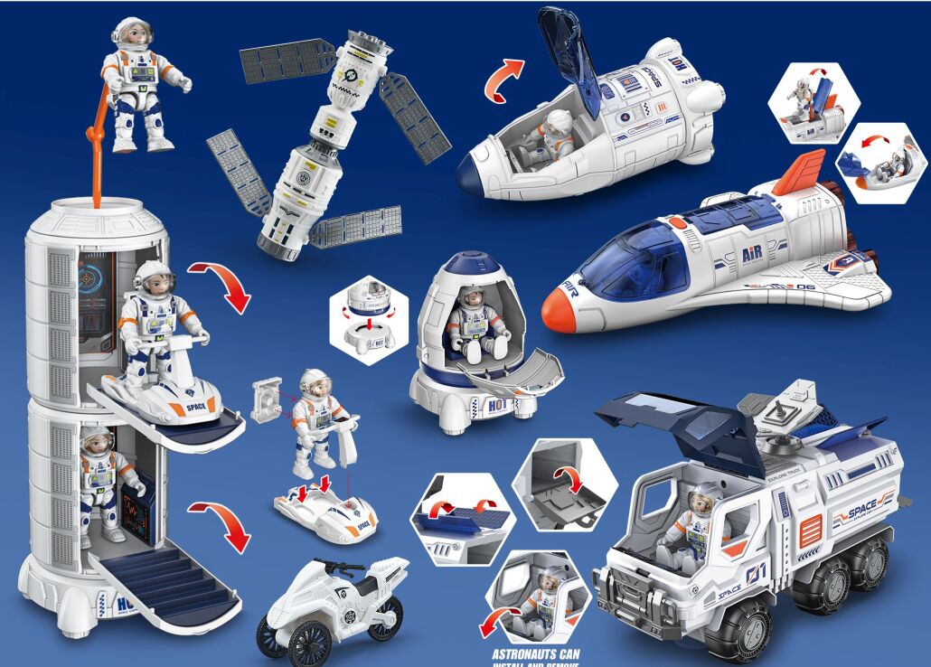 Λαμπάδα BW Σετ Space Διαστημικός Σταθμός Playset (H623-2) (1)