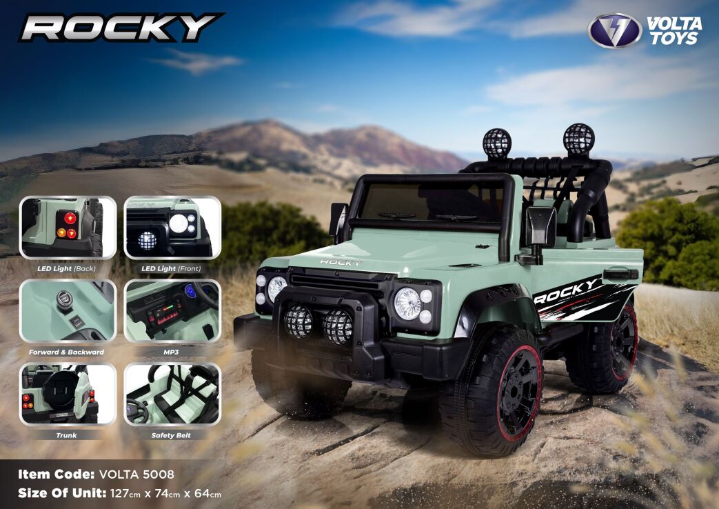 SHP Ηλεκτροκίνητο Rocky Volta 12V-Green (5008-GREEN) (11)