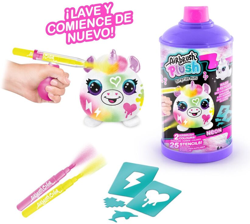 Canal Airbrush Plush Neon Mini Mystery Plush S2-6 Σχέδια-1Τμχ (AIR020) (2)