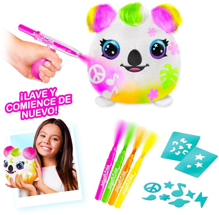 Canal Airbrush Plush Neon Squish Plush Bucket S2-3 Σχέδια (AIR022) (3)