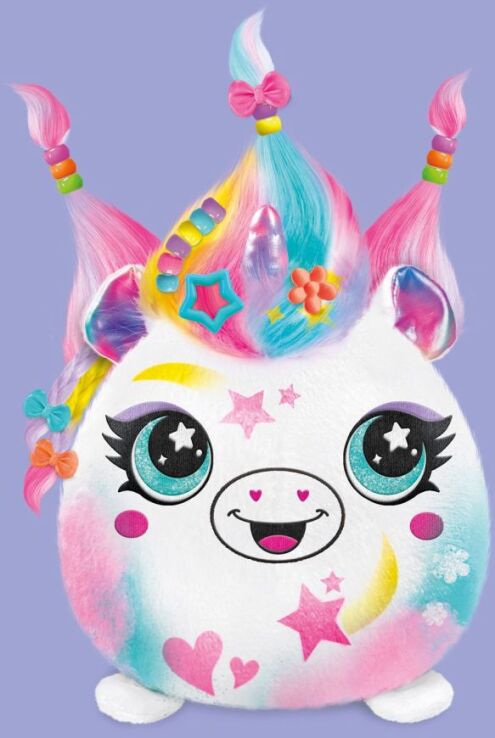 Canal Airbrush Plush Λούτρινο Hair'Iffic Squish Pals-2 Σχέδια (AIR040) (6)