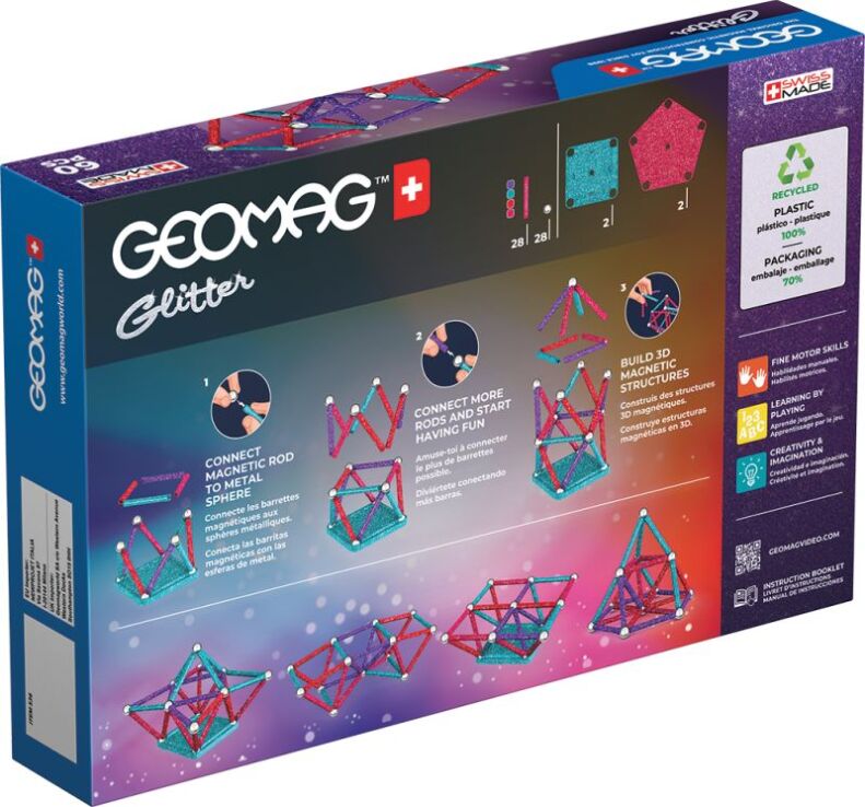Geomag Σετ Glitter 60-Green (PF.527.536.00) (6)