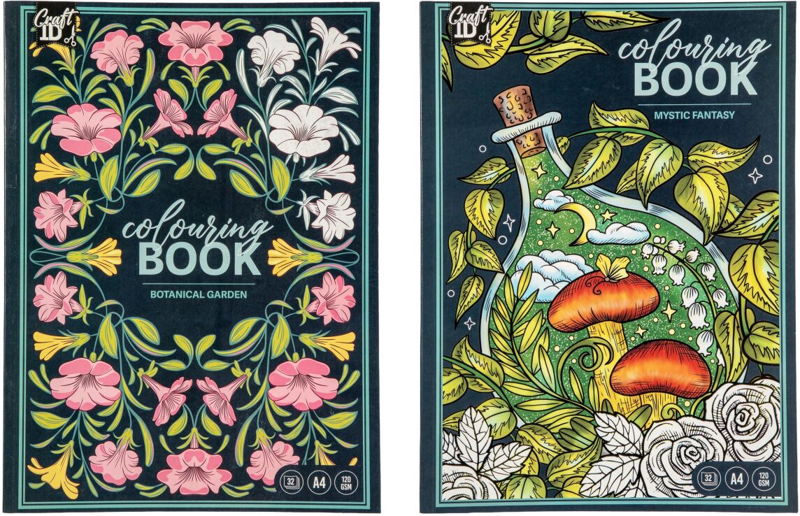 CCG Craftid Μπλοκ Ζωγραφικής 32 Φύλλων Colouring Book-2 Σχέδια-1Τμχ (CR501300) (0)