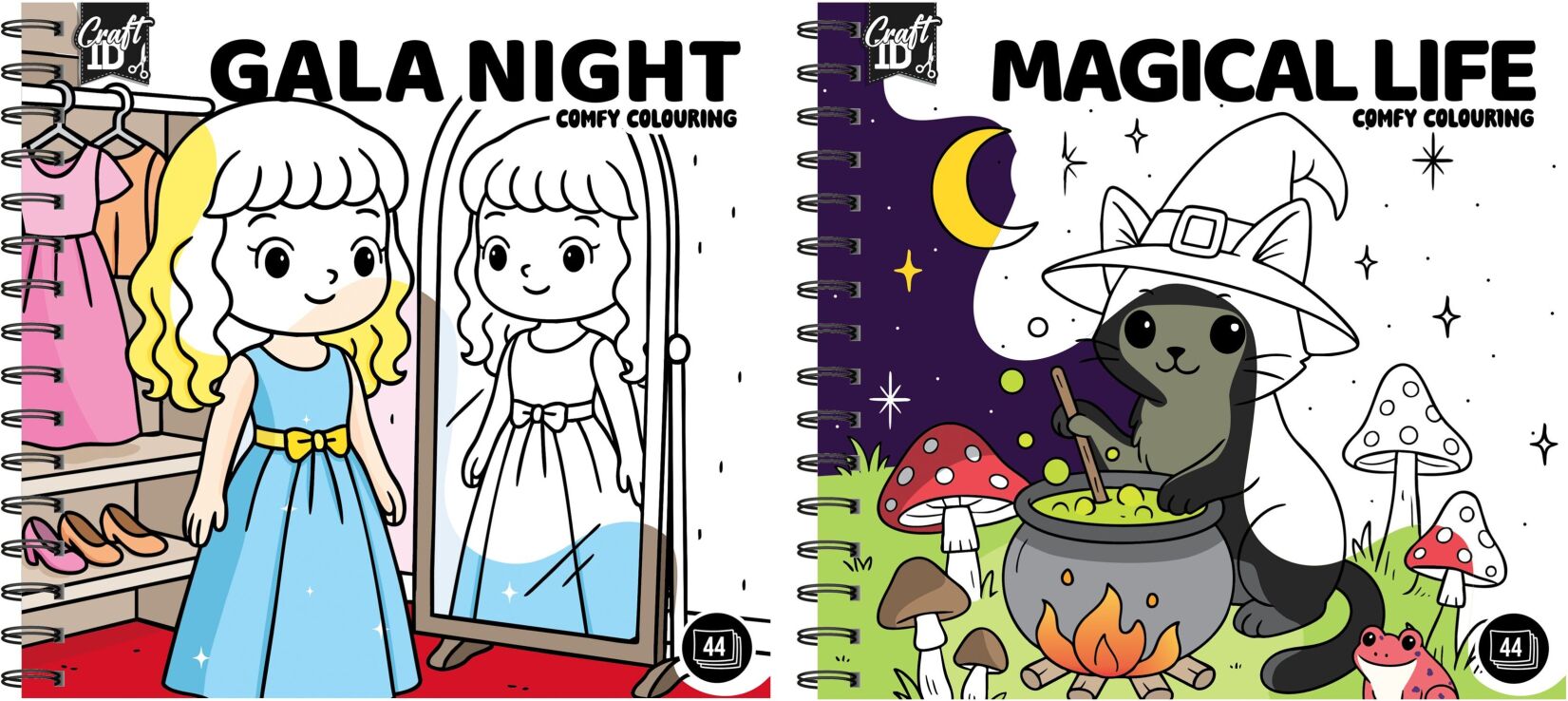 CCG Craftid Μπλοκ Ζωγραφικής 44 Φύλλων Colouring Book-2 Σχέδια-1Τμχ (CR502902) (0)