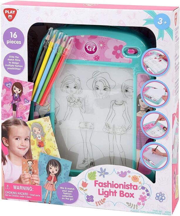 Playgo Σχεδιαστήριο Μόδας Fashionista Light Box B/O 16Τμχ (6037) (0)