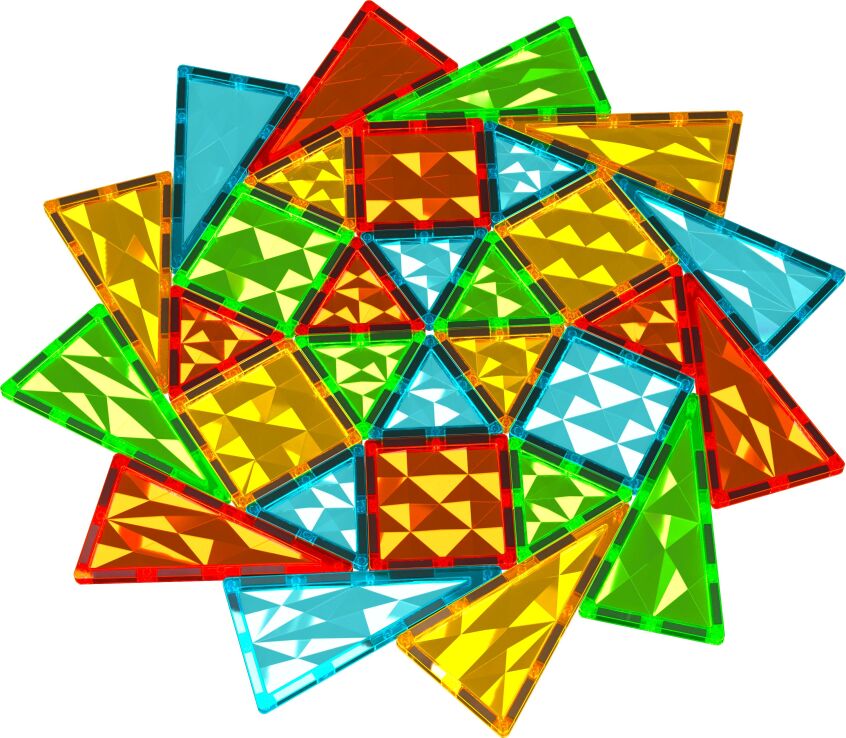 Geomag Magnetic Tiles Gems 100pcs. (PF.224.104.00) (3)