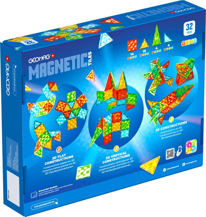 Geomag Magnetic Tiles Gems Rocket 32pcs. (PF.224.105.00) (4)