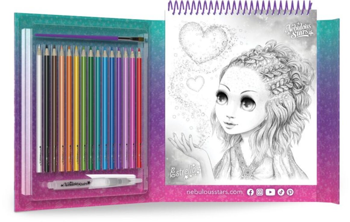 Nebulous Stars Watercoloring Book Set (11133) (1)