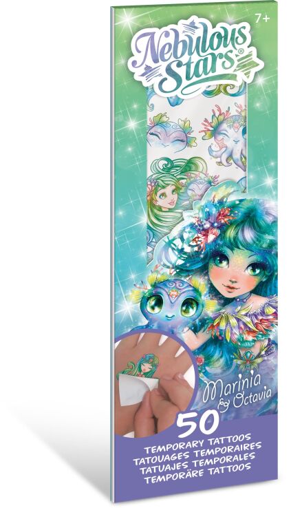 Nebulous Stars Temporary Mini Pad Tattoos-4 Σχέδια (11458) (2)