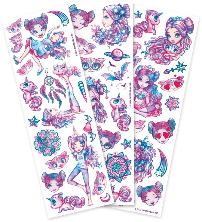 Nebulous Stars Temporary Mini Pad Tattoos-4 Σχέδια (11458) (3)