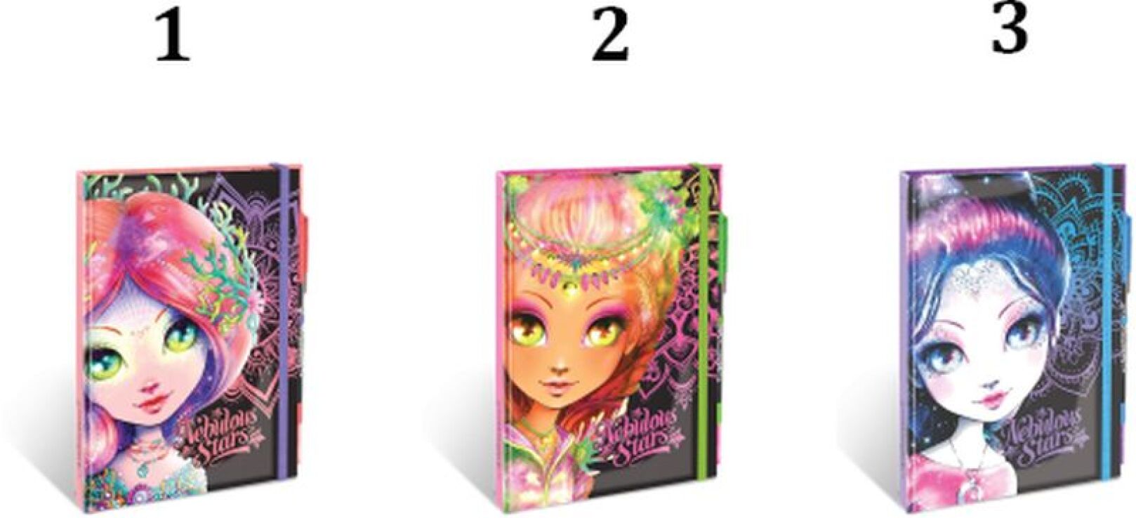 Nebulous Stars Deluxe Black Notebook-3 Σχέδια (11583) (1)