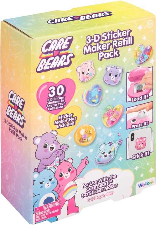 WT Care Bears Refill Pack 3D Sticker Maker (WC14686) (0)
