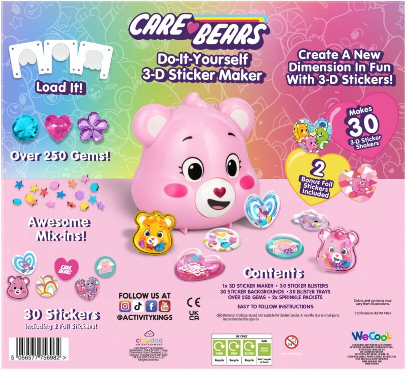 WT Care Bears 3D Sticker Maker (WC14692) (7)