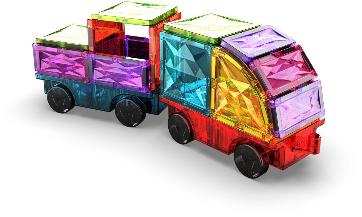 Geomag Magnetic Tiles Gems Vehicles 24pcs. (PF.224.211.00) (1)
