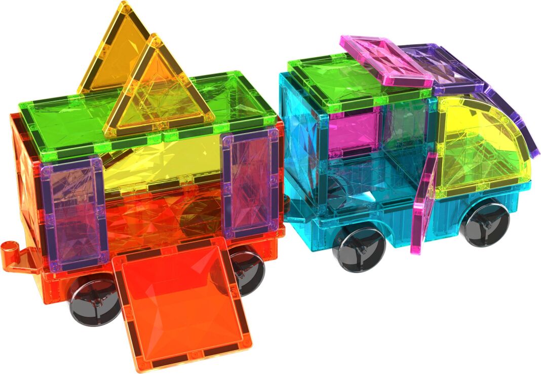 Geomag Magnetic Tiles Gems Vehicles 24pcs. (PF.224.211.00) (4)