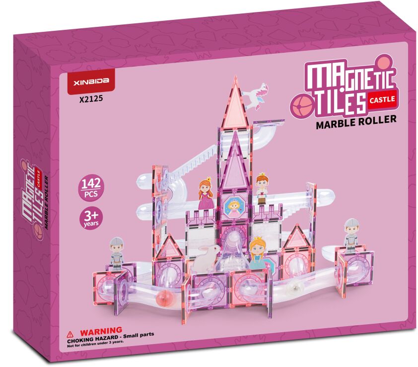 BW Magnetic Tiles Πριγκιπικό Κάστρο 142Τμχ. (X2125) (0)