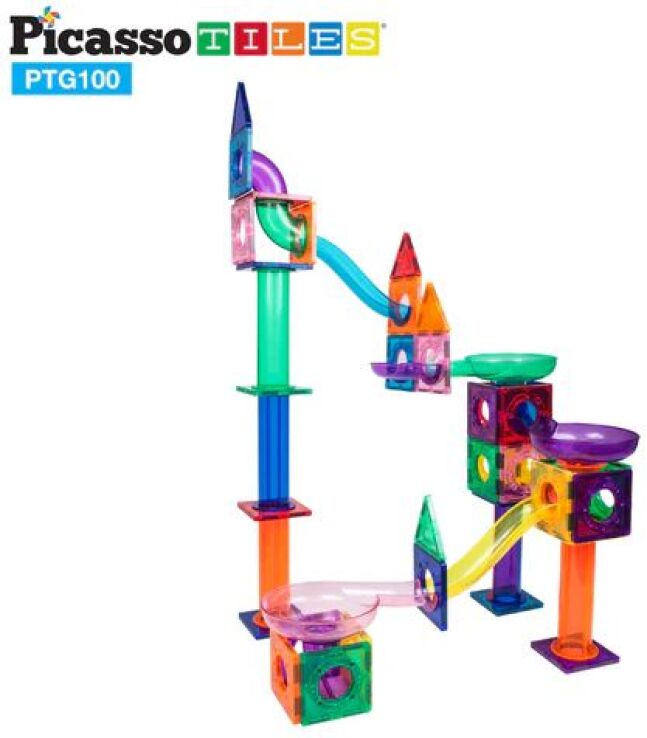 Picasso Tiles Magnetic Run Set 100Τμχ (PTG100) (4)
