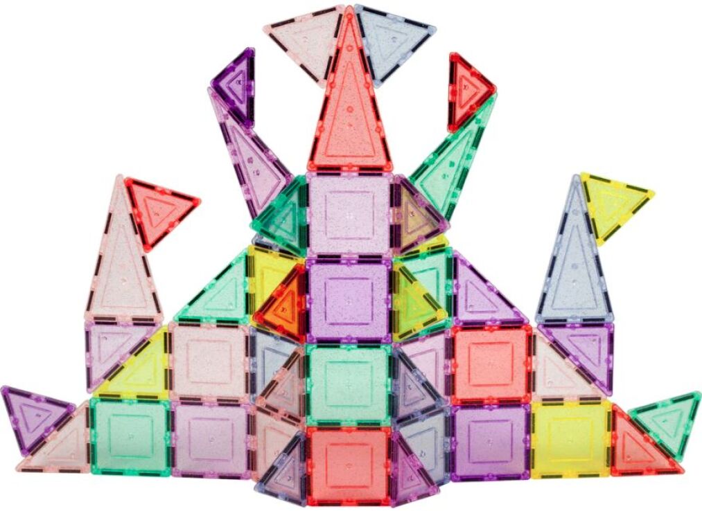 Picasso Tiles Pastel Glitter Building Set 48Τμχ (PTJ48) (2)