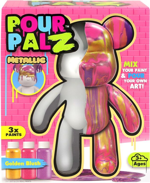 TMI Pour Palz-Αρκουδάκι Metallic W3 40ml-3 Σχέδια (G25016) (5)