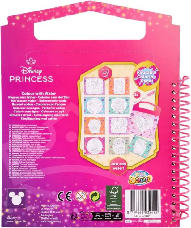 Canenco Disney Princess Ζωγραφική Με Νερό (DP24354V1) (1)