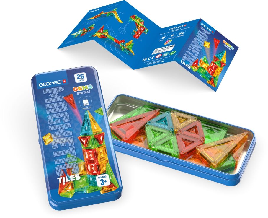 Geomag Magnetic Tiles Mini Travel Set 26pcs. (PF.334.106.00) (2)