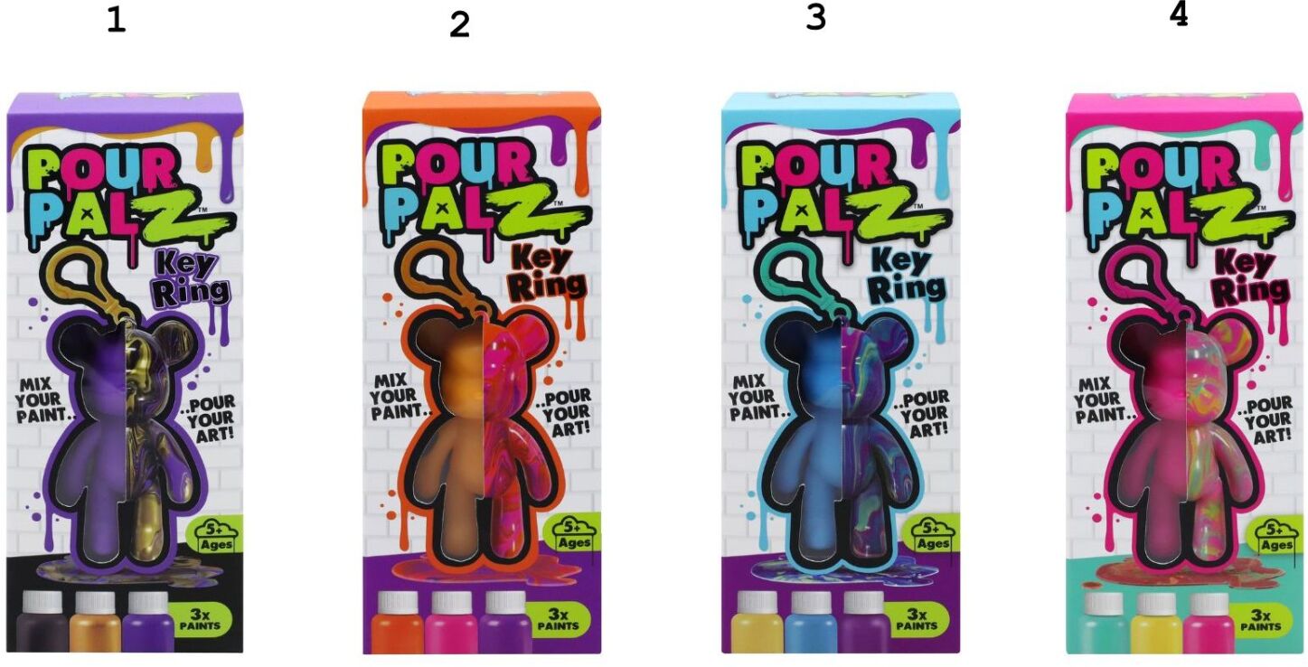 TMI Pour Palz-Αρκουδάκι Μπρελόκ Mini W3 10ml-4 Σχέδια (G25016) (1)