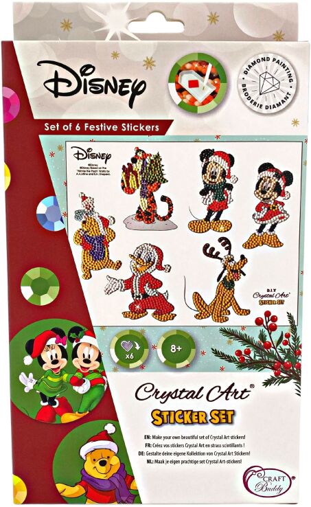Craft Buddy Sticker Crystal Art Disney Christmas Friends (DNY2021XMAS) (1)
